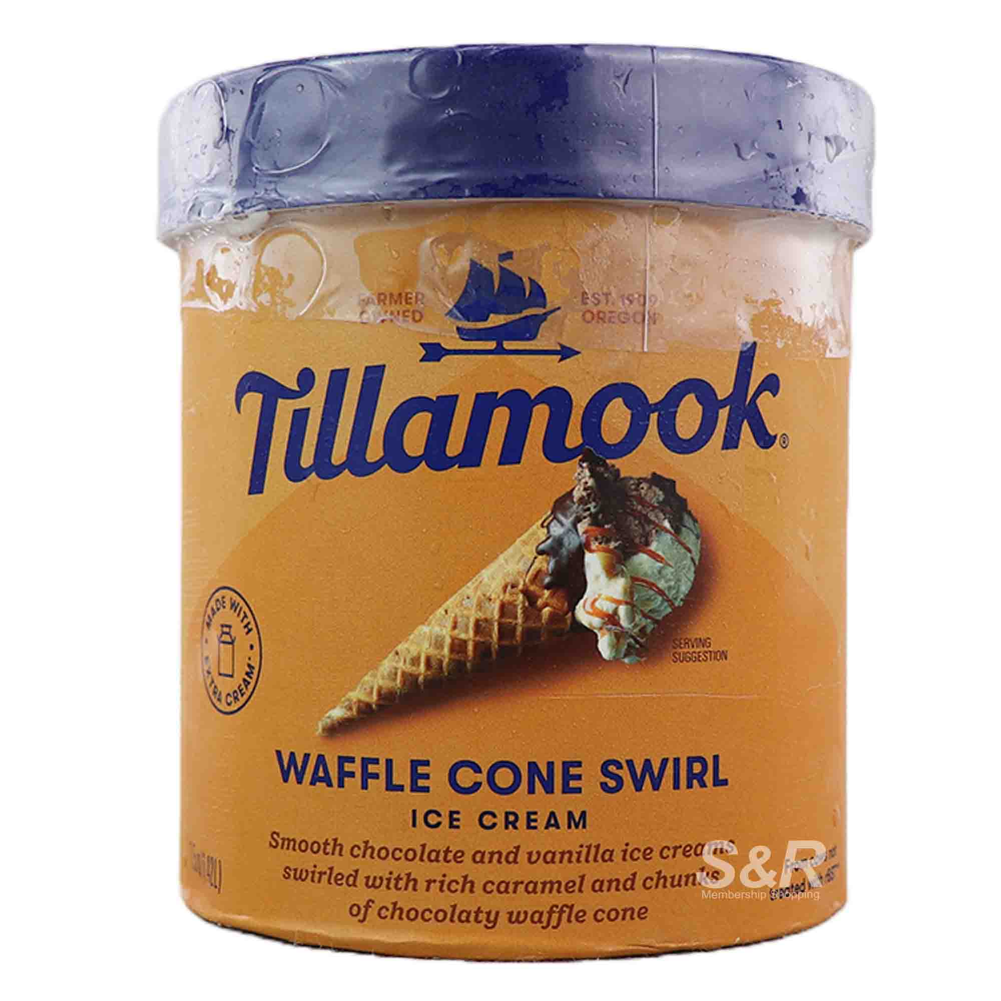 Tillamook Waffle Cone Swirl Ice Cream 1.42L Tillamook Waffle Cone Swirl Ice Cream 1.42L
